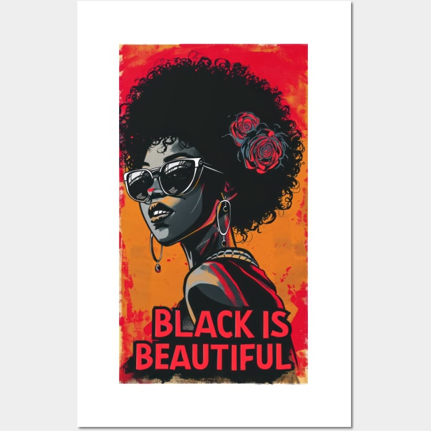 Black Is Beautiful Wall Art by TooplesArt